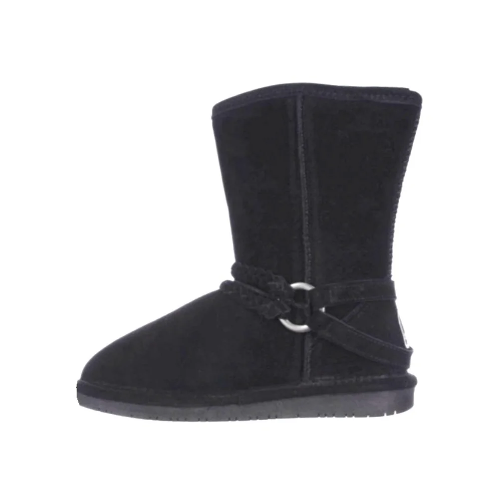 Bearpaw Womens 9M Black Adele Suede Pull On Boots - Picture 5 of 10